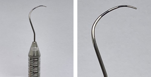 A Nabers furcation probe, including tip detail